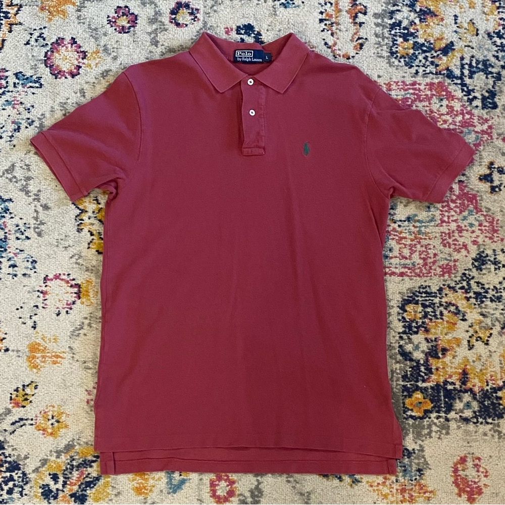 Ralph Lauren Men's Burgundy Polo Shirt